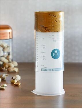 Pampered Chef Measure All Cup Adjustable Plunger Design, 2 Cup Capacity 2225 NEW